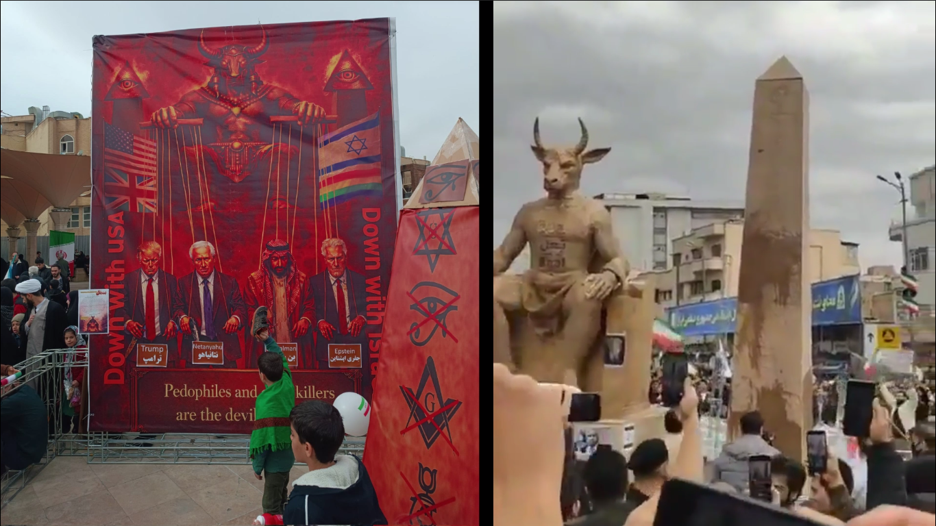 Two days ago—on February 11th—Iran held anti-Satanist...~!