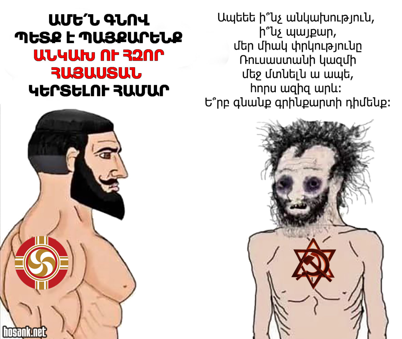 Ողբալի ու ցավալի է, որ Հայաստանում կան բավականին շատ էակներ, ովքեր իսկապես կարծում են, որ Ռուսաստանի հետ ինչ որ միության մեջ մտնելը մեր միակ հույսն ու փրկությունն է...