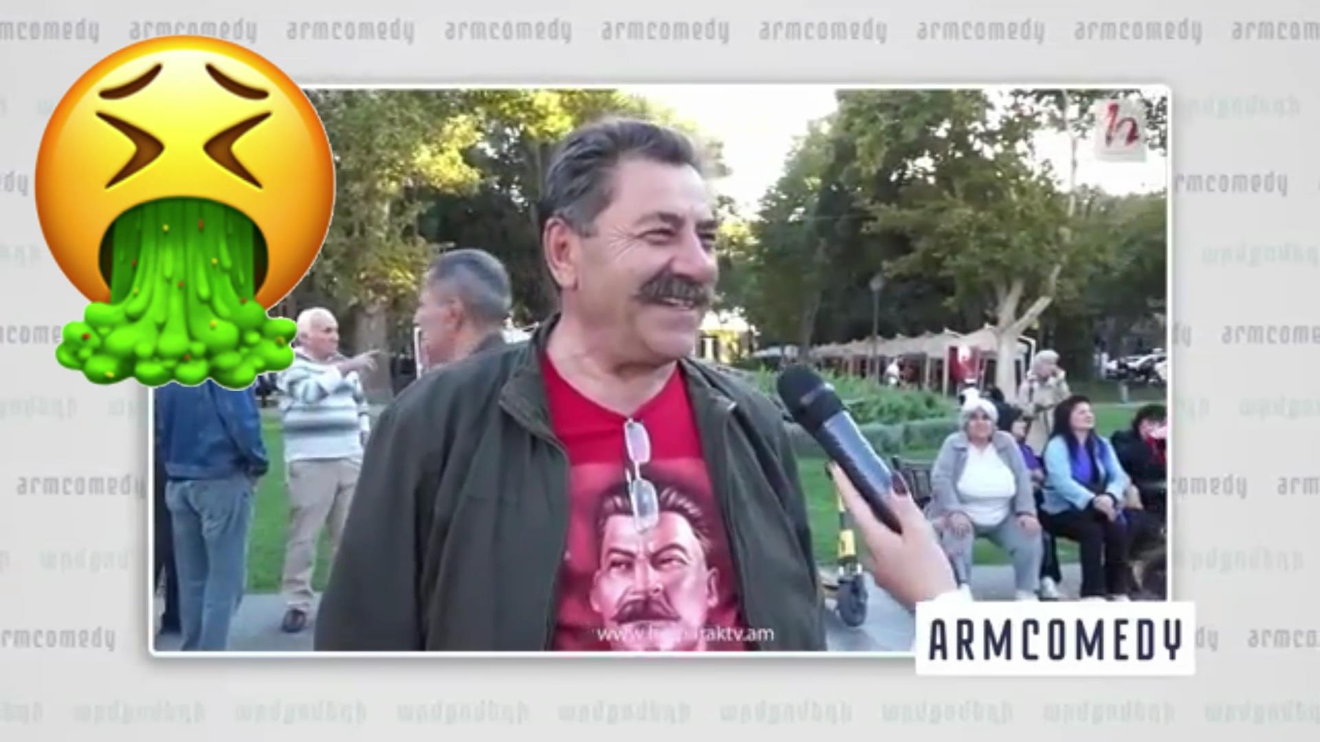 And such people are able to calmly wear a T-shirt in the Republic square with the image of the piece of shit genocidal tyrant Dzhugashvili...